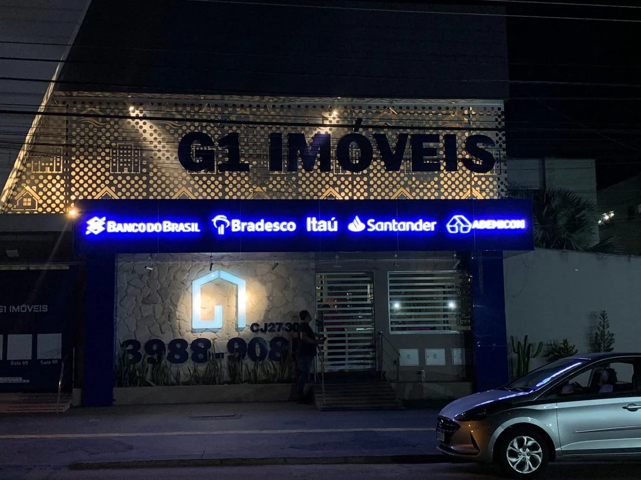 Fachada iluminada G1 Imóveis