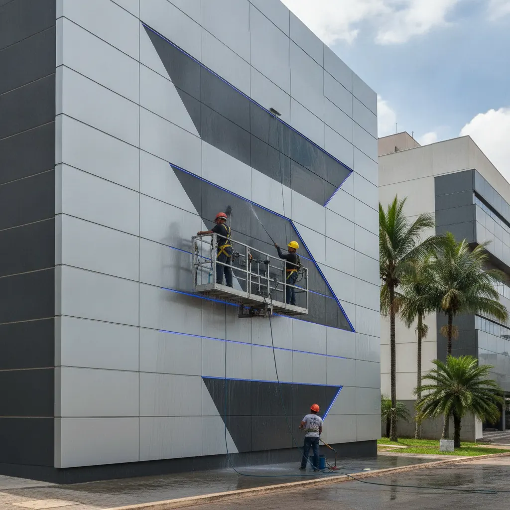 Como Manter e Limpar Fachada em ACM em Goiânia