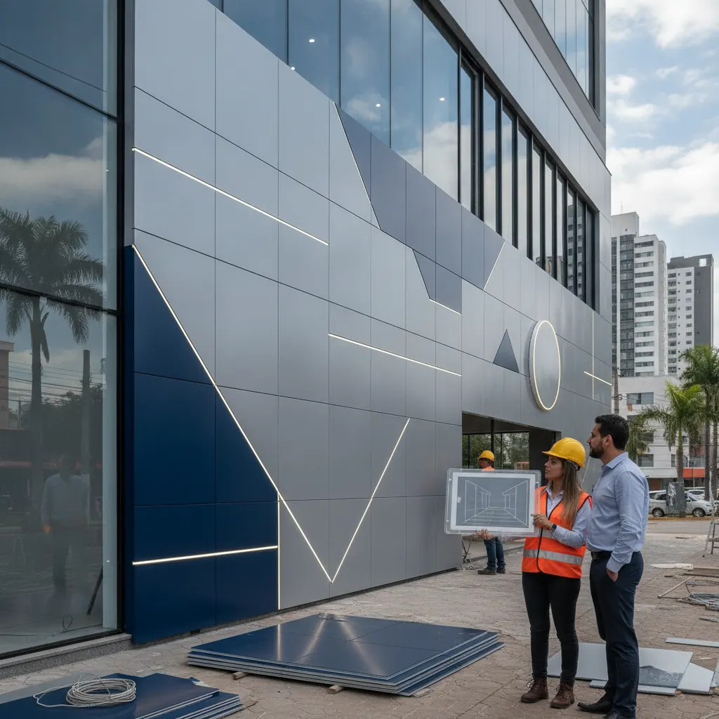 Como Planejar a Fachada em ACM de uma Loja Franqueada em Goiânia