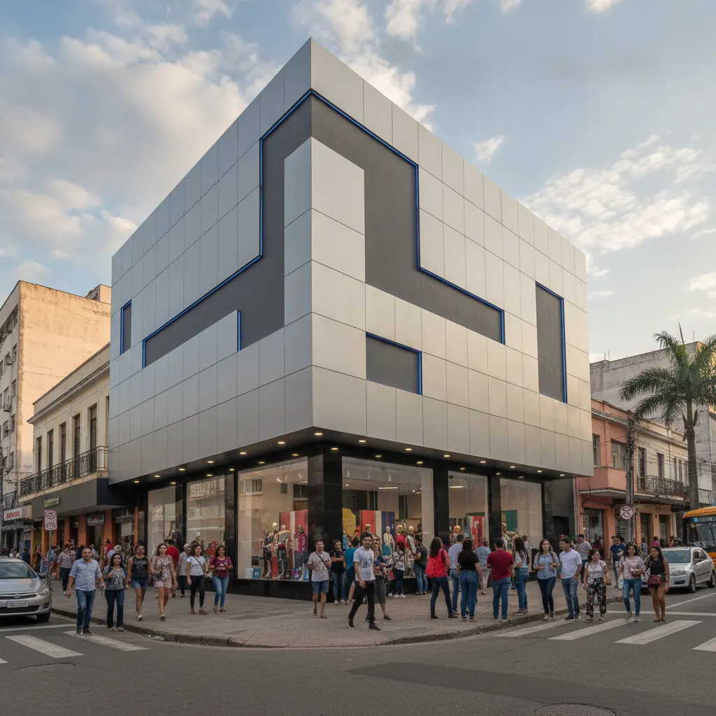 Fachada em ACM Aumenta as Vendas do Comércio em Goiânia