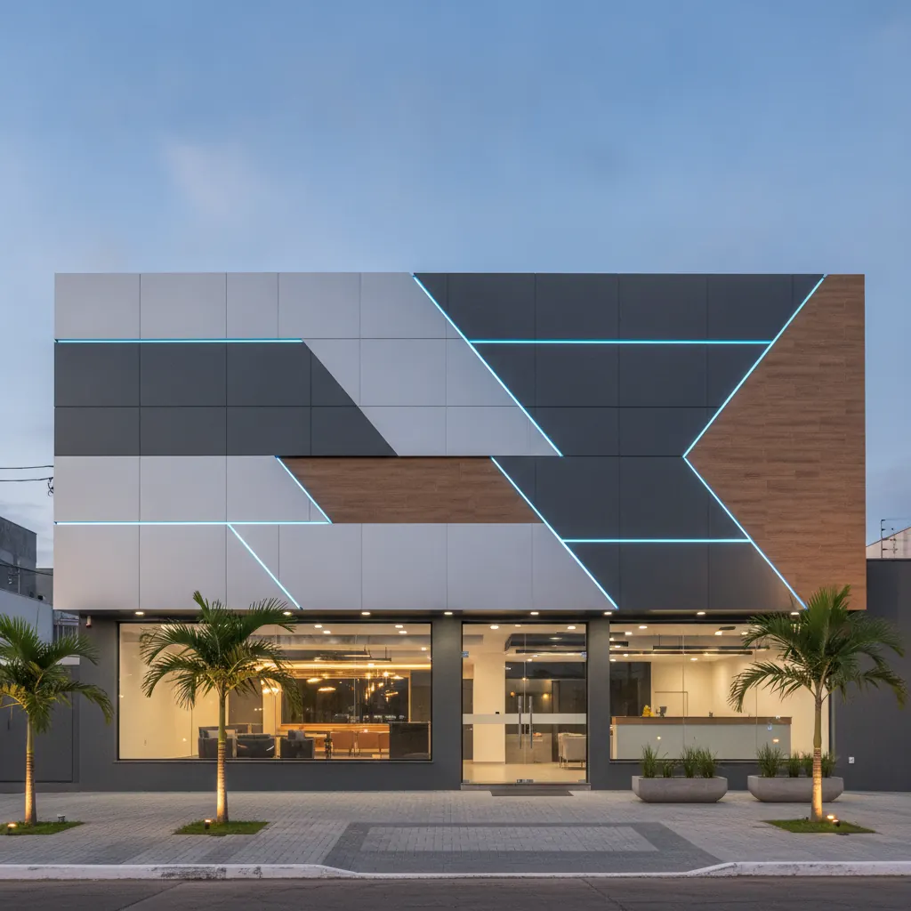 Fachada em ACM Aumenta as Vendas do Comércio em Goiânia