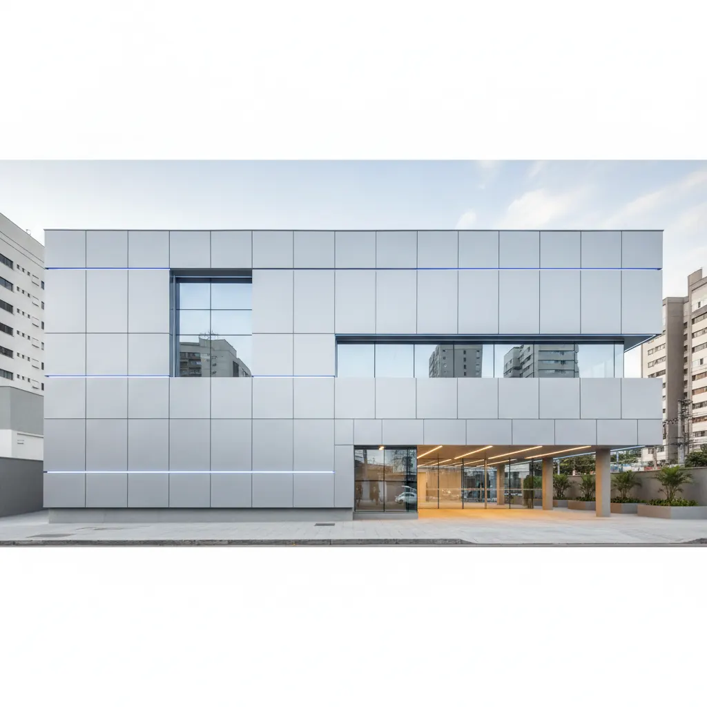 Fachada em ACM para Banco e Financeira em Goiânia