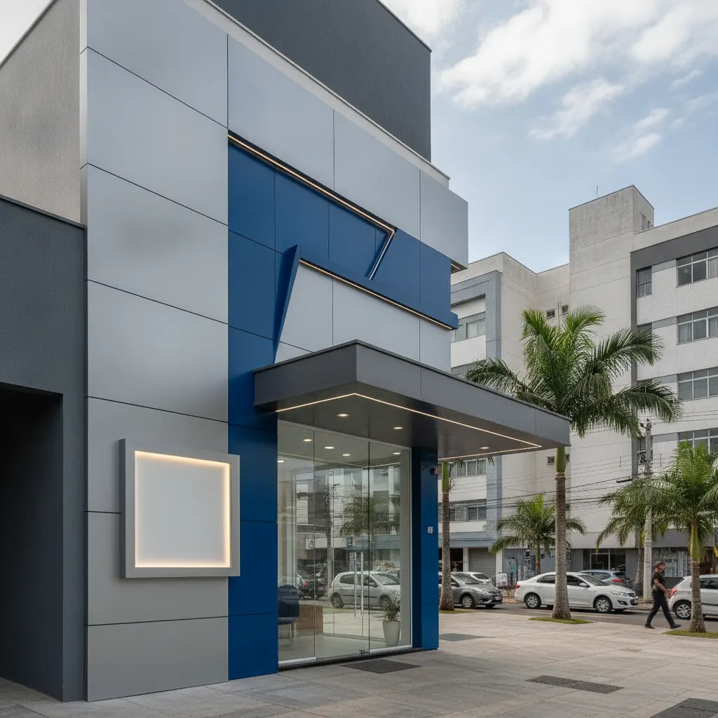 Fachada em ACM para Consultório Odontológico em Goiânia