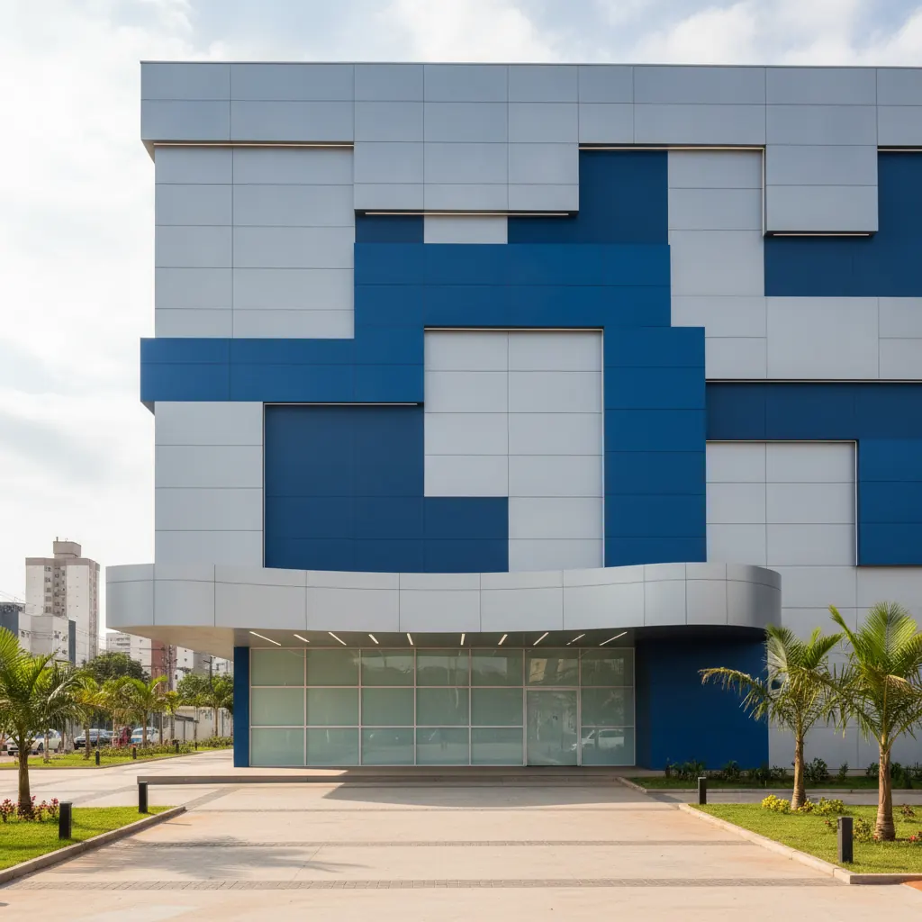 Fachada em ACM para Escola e Curso em Goiânia