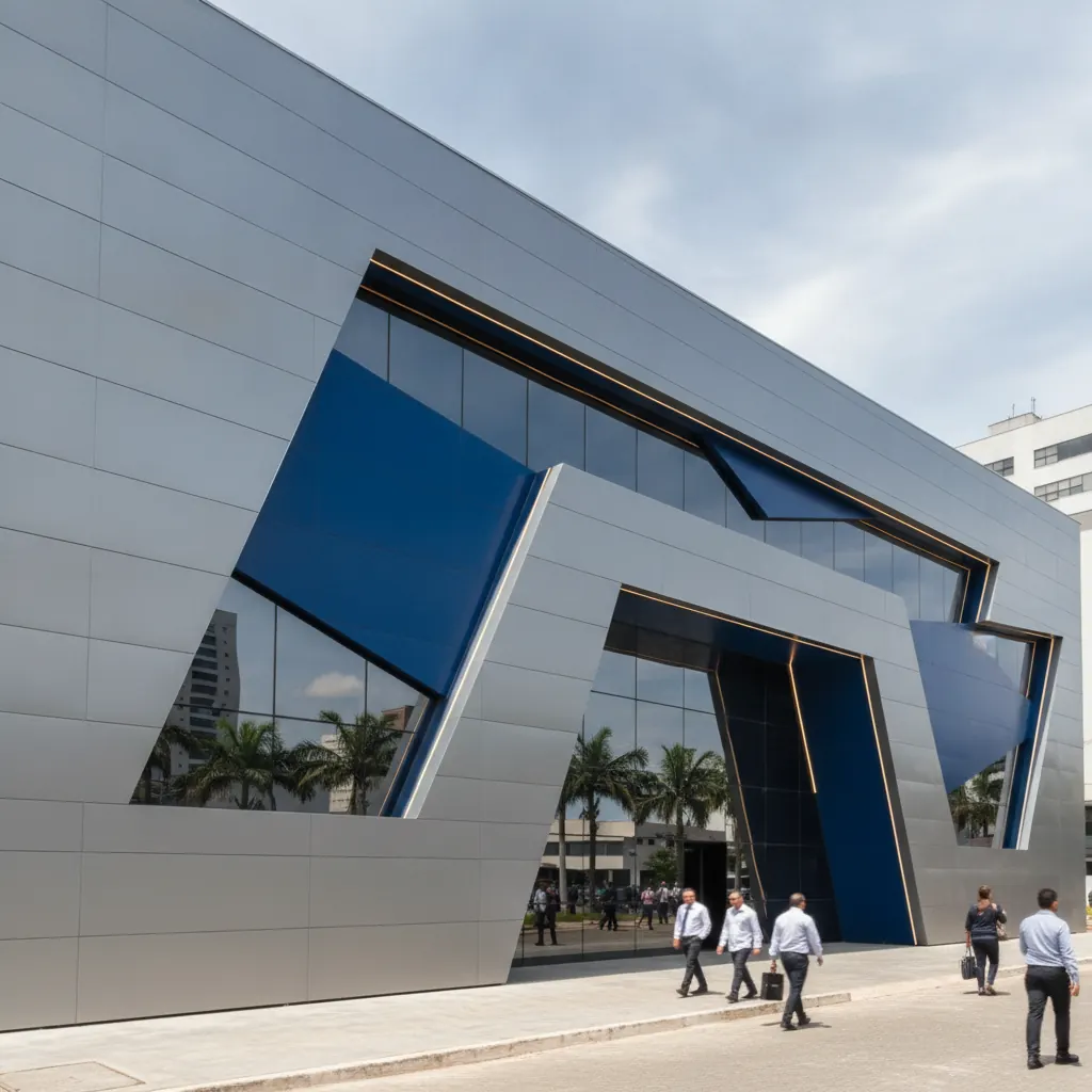 Fachada em ACM para Escola e Curso em Goiânia