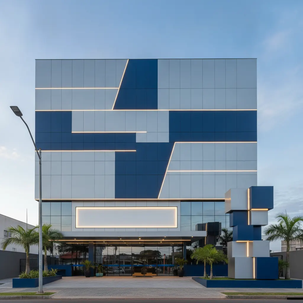 Fachada em ACM para Hotel e Pousada em Goiânia