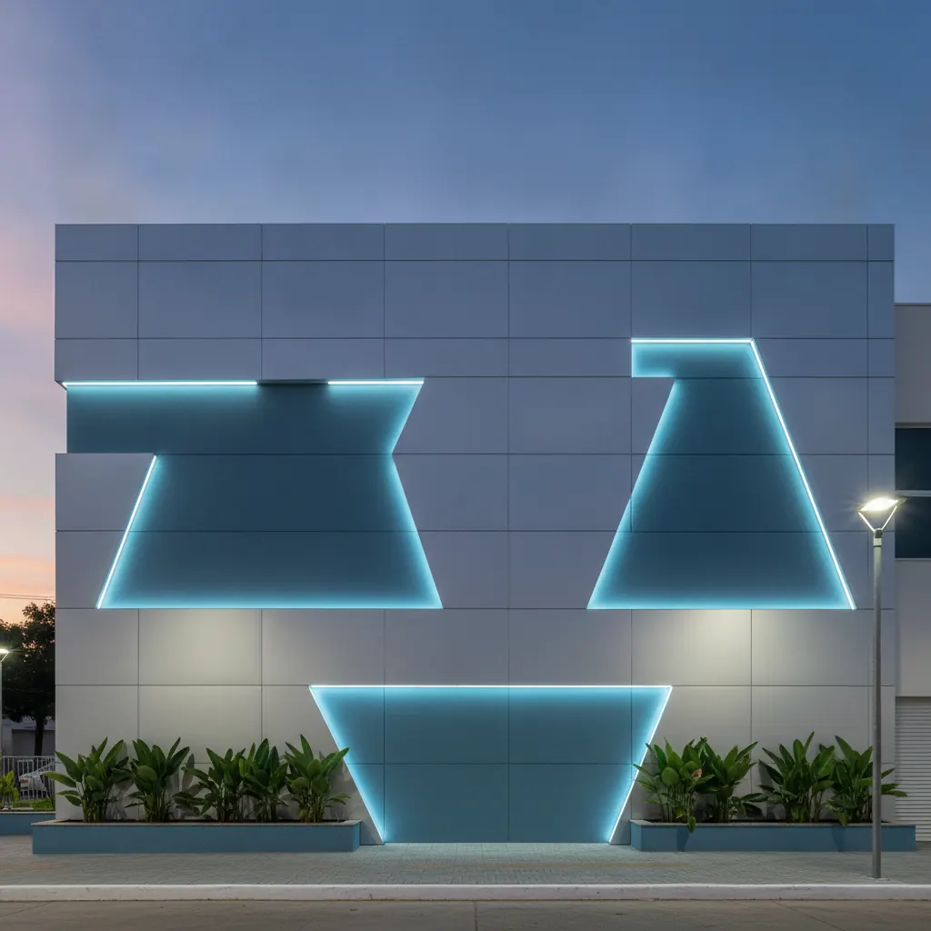 Fachada em ACM para Laboratório de Análises em Goiânia