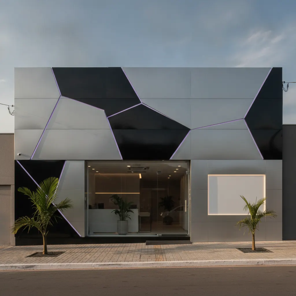 Fachada em ACM para Salão de Beleza em Goiânia