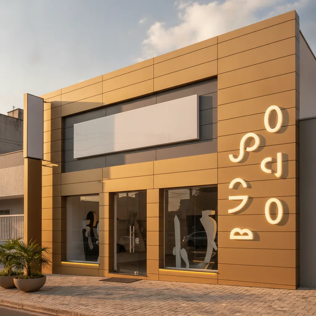 Fachada em ACM Vale a Pena para Loja Comercial em Goiânia?