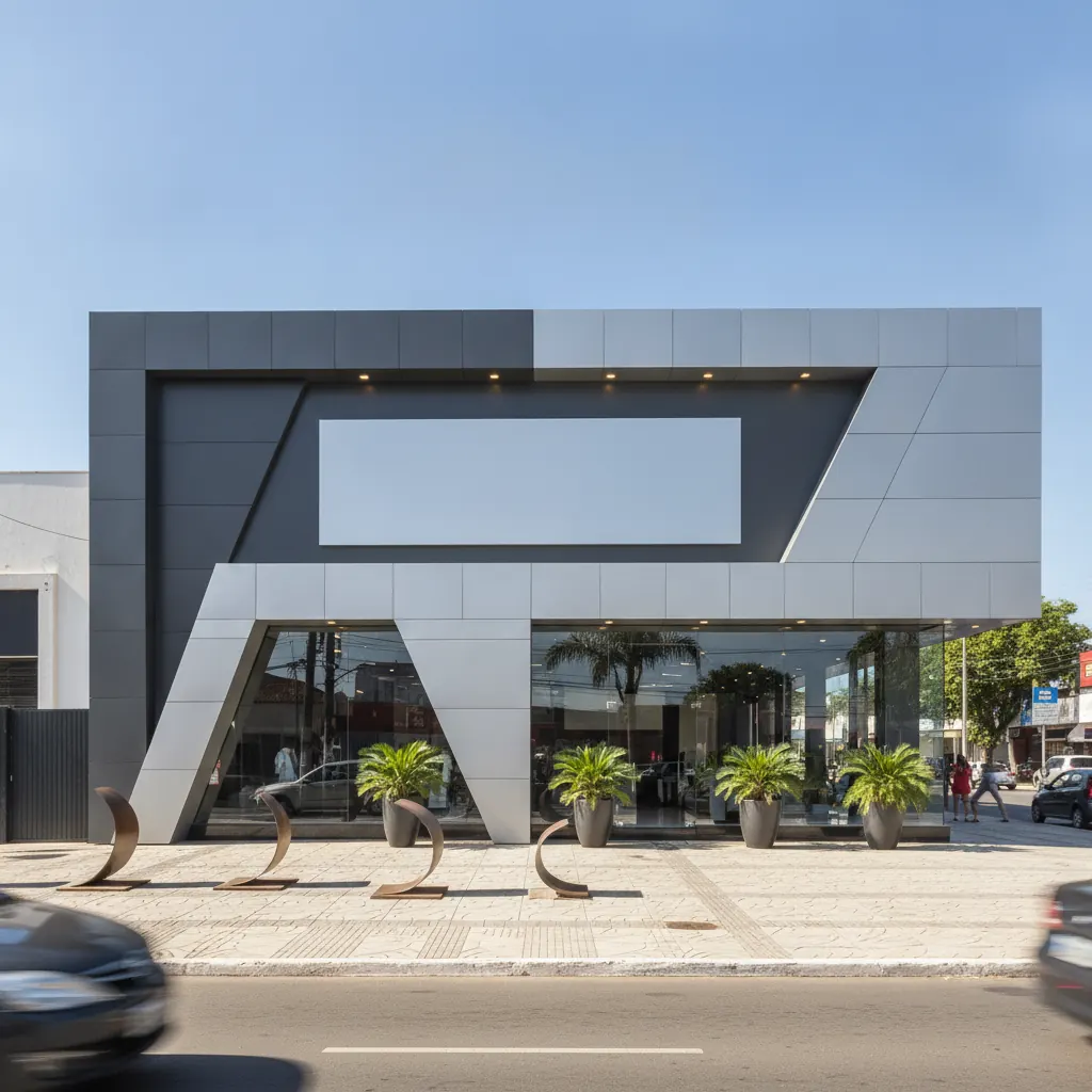 Fachada em ACM Vale a Pena para Loja Comercial em Goiânia?