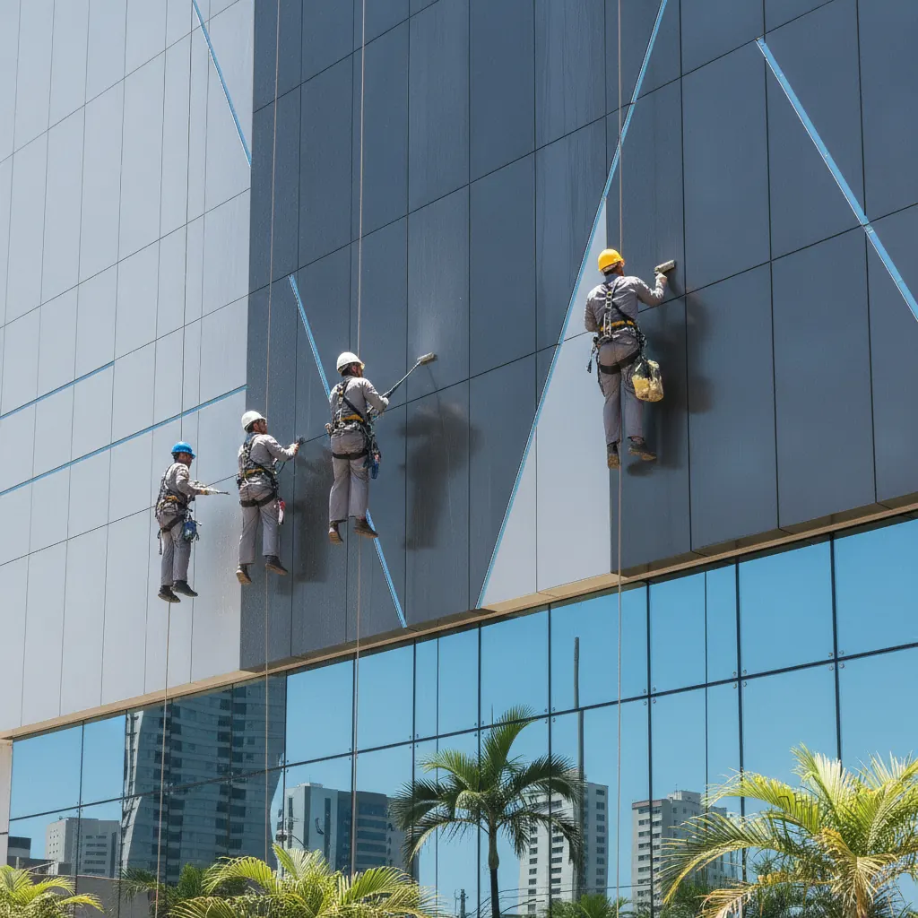 Manutenção Preventiva de Fachada em ACM em Goiânia