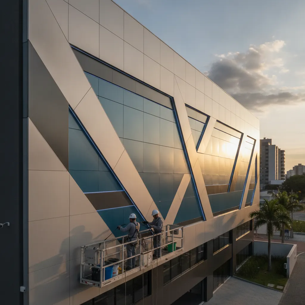 Manutenção Preventiva de Fachada em ACM em Goiânia